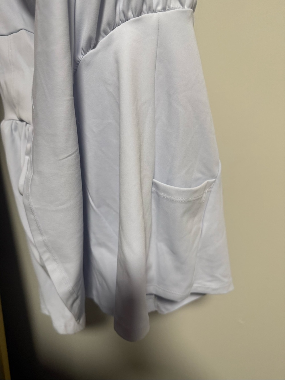 Light Blue Short Sleeve dress with built in shorts - Picture 3 of 3